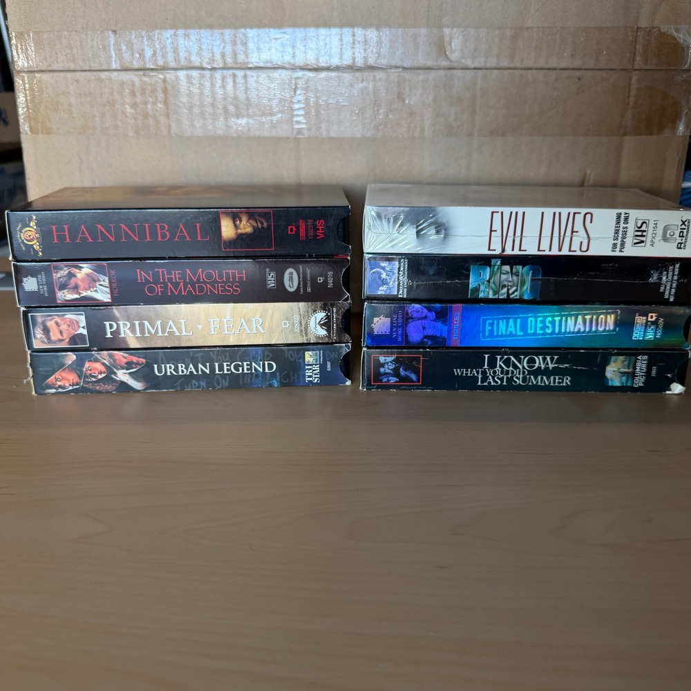 Horror Thriller VHS Lot 8 Screener Promo Hannibal Ring Final Destination Urban
